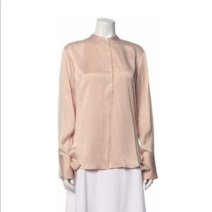 Rag & Bone silk mock neck blouse,size M